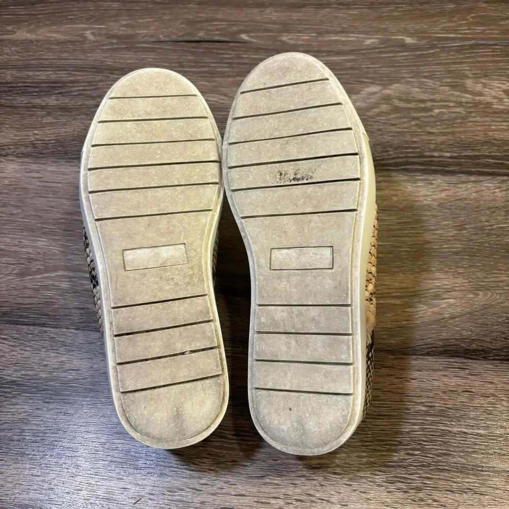 Steve Madden Platform Sneaker Womens Size‎ 6.5M Slip-on Snakeskin